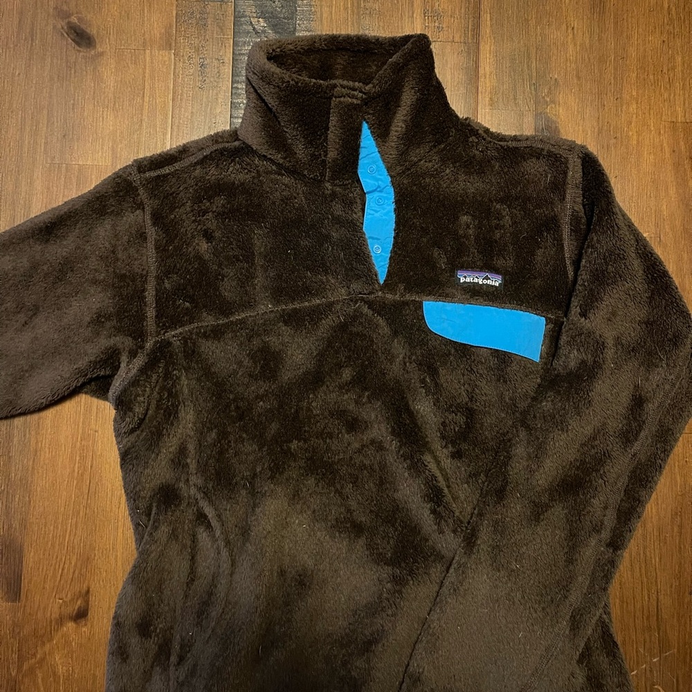 Patagonia Brown Synchilla Popover Fleece Sweater